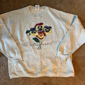 Grandma cottagecore floral crewneck
